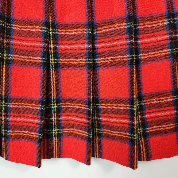 VTG Wool Skirt Womens 8 Old Money Scotland School Girl Preppy Y2k Oxford Style - Picture 4 of 11